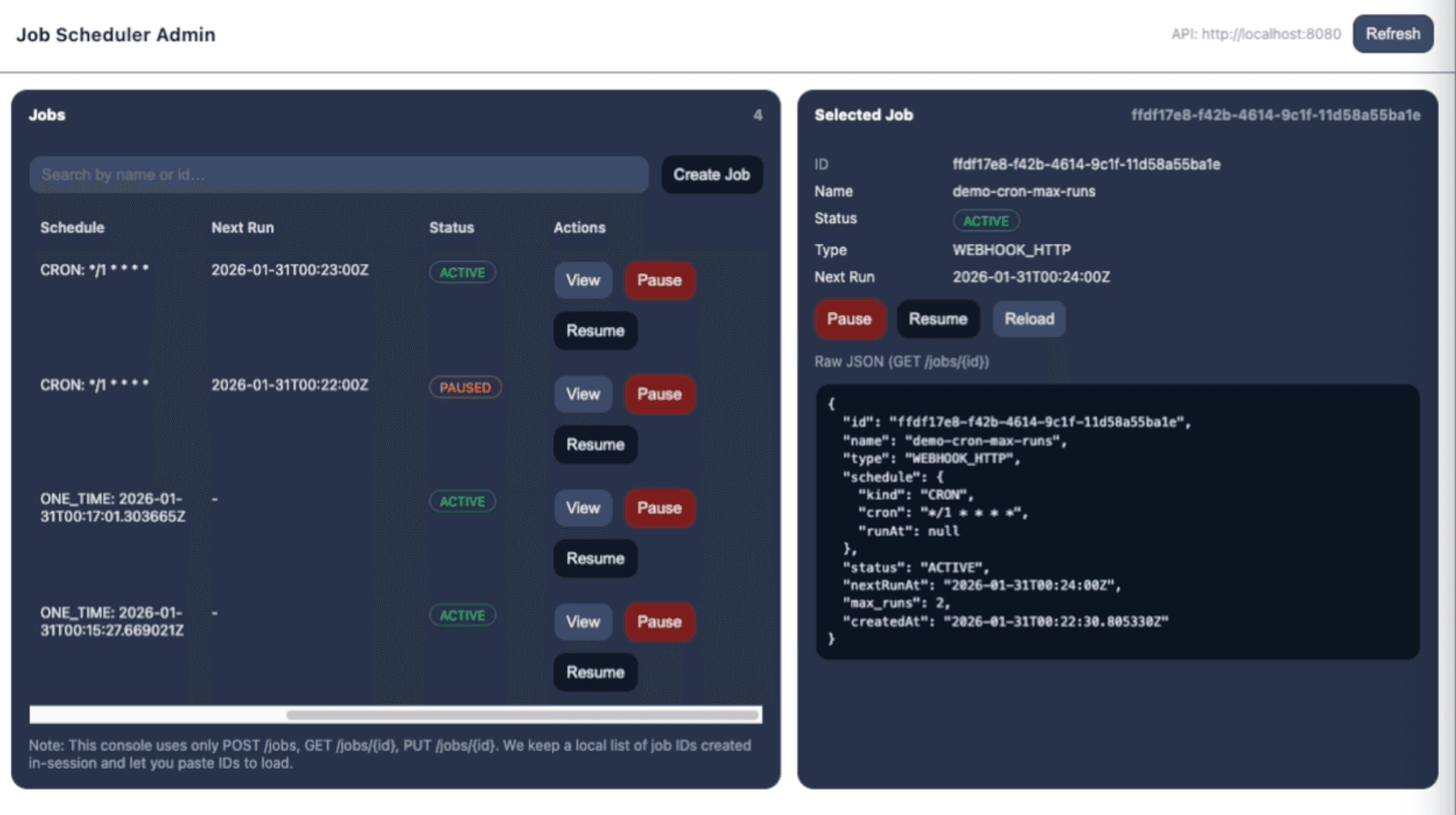 Distributed Job Scheduler