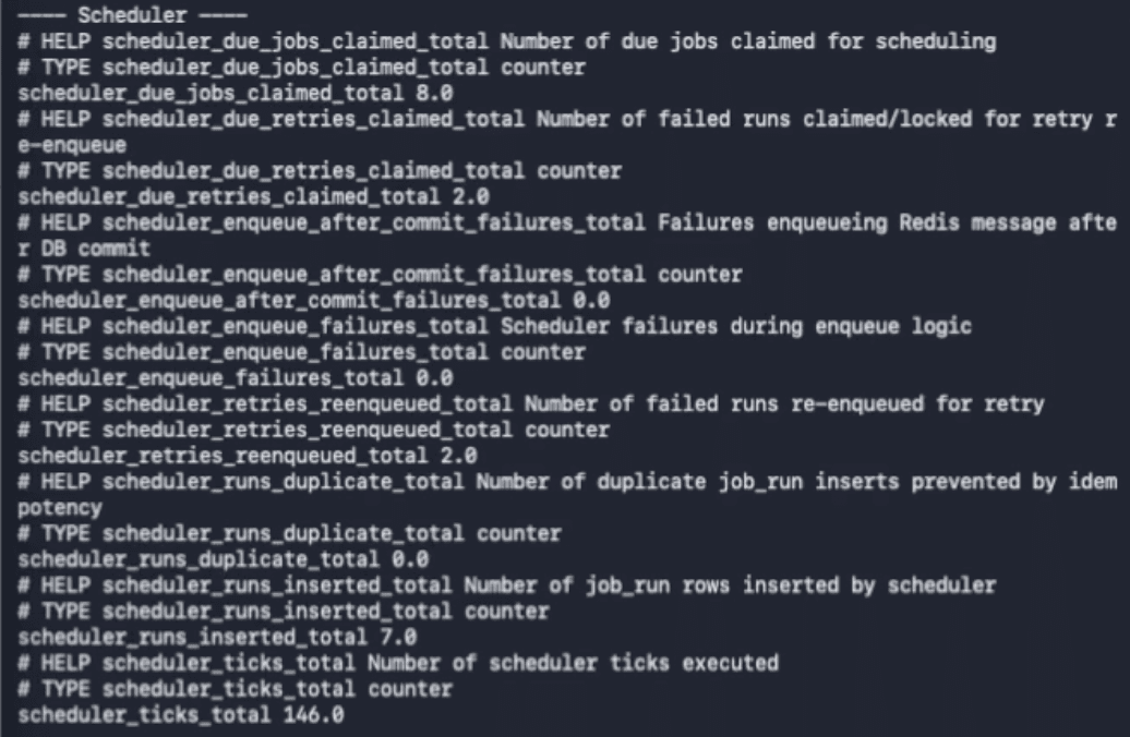 Scheduler and worker flow