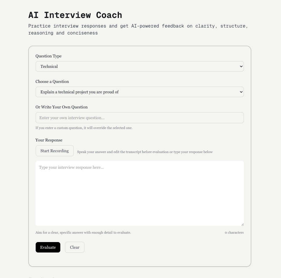 AI Interview Coach